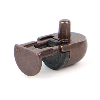 Podpórka do półki szklanej PEKI 4-10mm, trzpień fi5, mosiądz