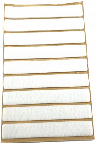 Podkładka filcowa biała-prostokąt, 15x100mm, h=3mm