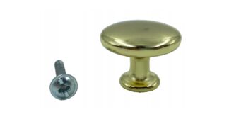 Gałka meblowa GG17, złoty połysk