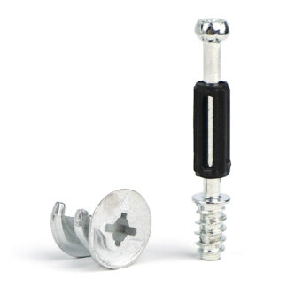 Złącze mimośrodowe + trzpień mocujący - 1 komplet