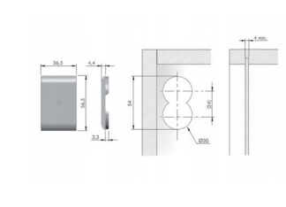 LIBRA Zaślepka do zawieszki fi-30 tworzywo biała