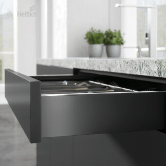 Szuflada HETTICH AVANTECH L400 H101 antracyt, prowadnice ACTRO