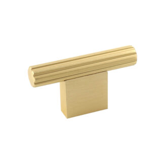 Uchwyt, gałka meblowa STRIPES T-BAR, złoty mat