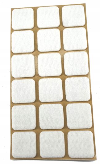 Podkładka filcowa biała-kwadrat, 25x25mm, h=3mm