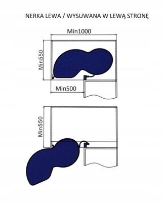 Nerka W-500+ mata -Lewa -biała
