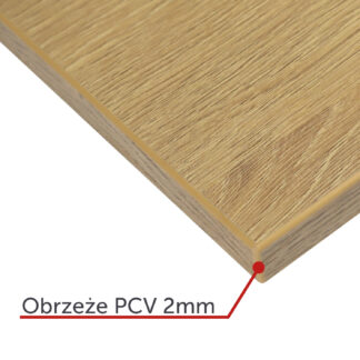 Biurko, stół do jadalni, salonu lub kuchni 90x50 cm DĄB KAMIENNY , nogi CZARNY MAT