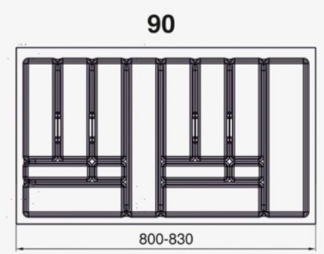 Wkład szufladowy W900 xL500 [830x490] -biały