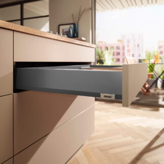 Szuflada MerivoBox, wys. M (108mm), 500mm, obc. 40kg, Antracyt