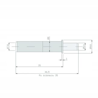 amortyzator airtic brąz + adapter podwójny