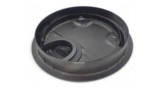 Przepust kabla okrągły 80mm metalowy/czarny