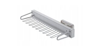 Wieszak wysuwny na krawaty -biały