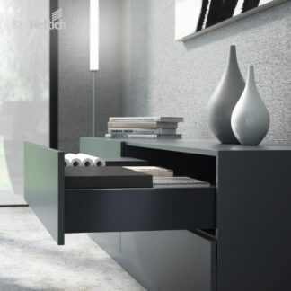Szuflada HETTICH AVANTECH L350 H101 antracyt, prowadnice QUADRO