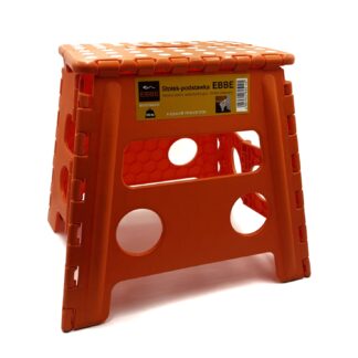 Stołek składany, krzesełko EBBE 32cm pomarańczowe