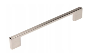 Uchwyt meblowy UN73, 256mm, stal szczotkowana