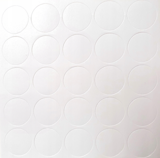 Zaślepki samoprzylepne fi14mm BIAŁY ALASKA 323