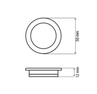 Uchwyt meblowy DD01, wpuszczany, aluminium