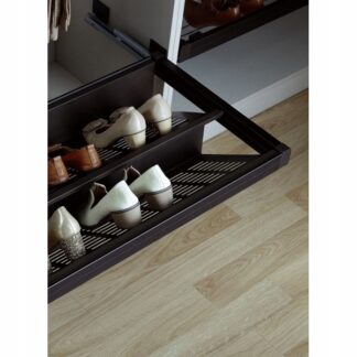 Szuflada wysuwana na buty, 600mm - mocca