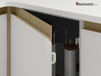 Zestaw montażowy z zaślepkami SYMA INGLETE32 - złoty mat