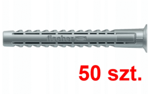 50x Kołek rozporowy SX 6 x 50 z kołnierzem