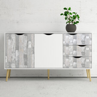 Okleina meblowa samoprzylepna 45x100 cm Jasne deski Vintage