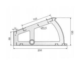 ZAWIESZKA REGUL.L/P JEDNORZĘDOWA BIAŁA
