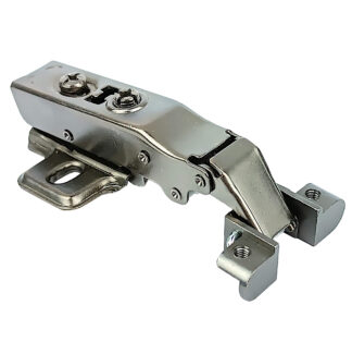 Zawias nakładany do wąskiej ramki aluminiowej R1, soft close, czarny, kpl