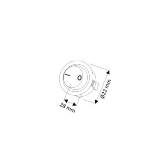 Wyłącznik kołyskowy biały W11