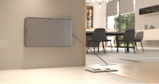 Zestaw Kiaro Easy Strong + zaślepka + adaptery wpuszczany i nakładany szary