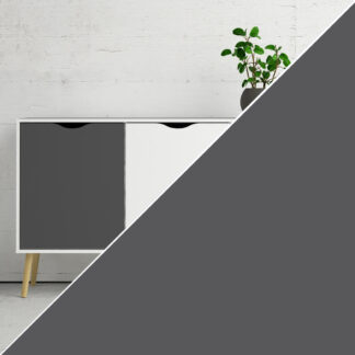 Okleina meblowa samoprzylepna 45x100 cm Grafit połysk