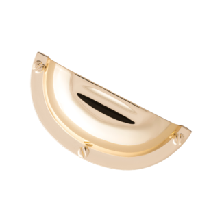 Uchwyt meblowy MUSZLA, 64mm, złoty połysk