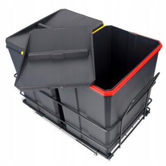 Sortownik kosz na śmieci GTV szafka 40 2X15L, antybakteryjny, GRAFEN