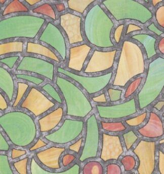 Folia statyczna 45x100 cm Zielona mozaika