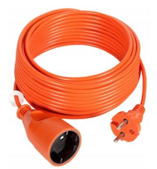 Przedłużacz ogrodowy 10 metrów PCV pomarańczowy