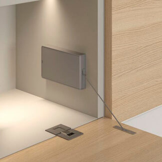 Zestaw Kiaro Easy Strong + zaślepka + adaptery wpuszczany i nakładany szary