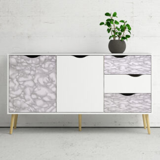 Okleina meblowa samoprzylepna 45x100 cm Marmur carrara