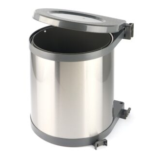 Kosz na śmieci automat do szafki 40cm, 15L, INOX 1x15L