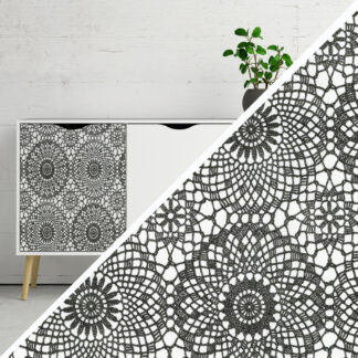 Okleina meblowa samoprzylepna 45x100 cm Koronka