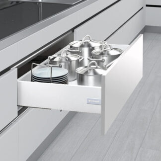 Unihopper - Szuflada cienkościenna L-300 H120mm - Biała