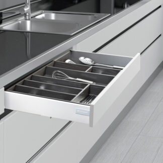 Unihopper - Szuflada cienkościenna 2D, L-550 H80 - Biała