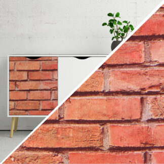 Okleina meblowa samoprzylepna 67x100 cm Czerwona cegła