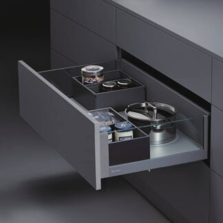 Unihopper - Szuflada GLASS, L-500 H170mm -antracyt