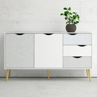 Okleina meblowa samoprzylepna 45x100 cm Białe kwiaty