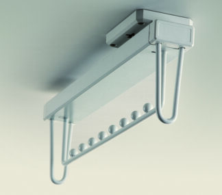 Wieszak wysuwny na ubrania WS4307S.WHITE, biały