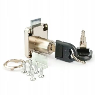 Zamek nakładany chrom/stal