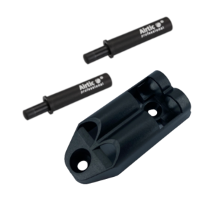 amortyzator airtic czarny + adapter podwójny