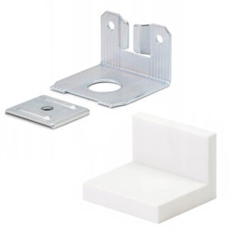 Zawieszka meblowa IKA uniwersalna z zaślepką biała