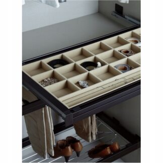 Szuflada wysuwana na biżuterie/krawaty i in. -W600 -Mocca+beż