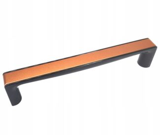 Uchwyt meblowy Twix C-5455, 160mm, czarny + miedź