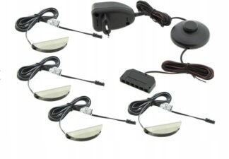 Zestaw klipsów led Metal Biały ciepły - 4 klipsy