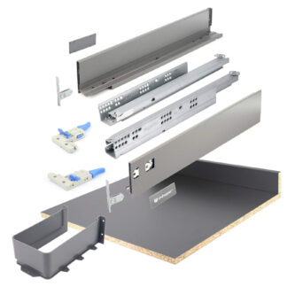 Unihopper - Szuflada cienkościenna zlewozmywakowa, szer. 800mm L-500 H80mm - Antracyt